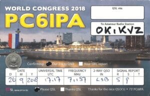 QSL lístek č. 19 ze sbírky stanice OK1KVZ