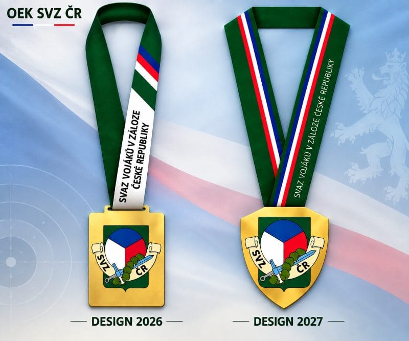 Nové svazové medaile SVZ ČR - design 2026 a 2027